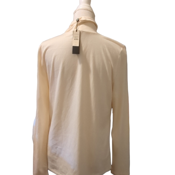 NWT TALBOTS turtleneck size L color cream - Picture 7 of 10